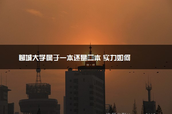 聊城大学属于一本还是二本 实力如何