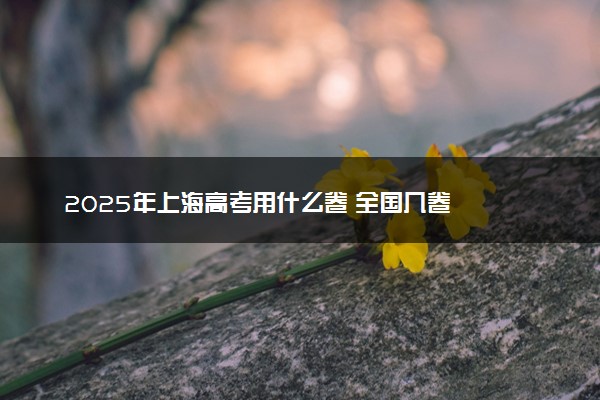 2025年上海高考用什么卷 全国几卷