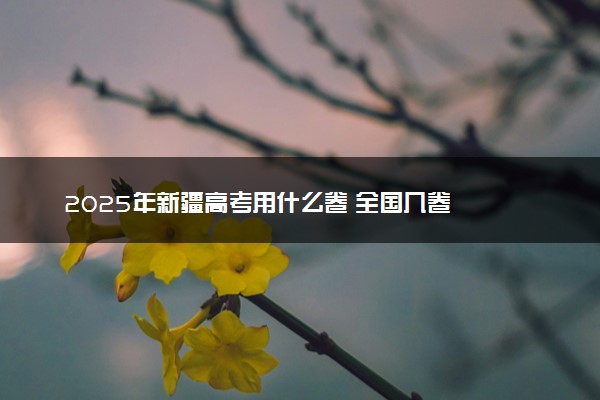 2025年新疆高考用什么卷 全国几卷