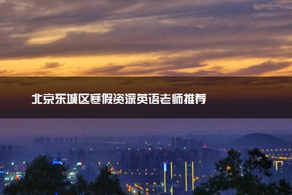 北京东城区寒假资深英语老师推荐
