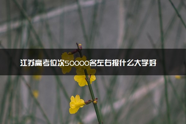 江苏高考位次50000名左右报什么大学好（2025年参考）