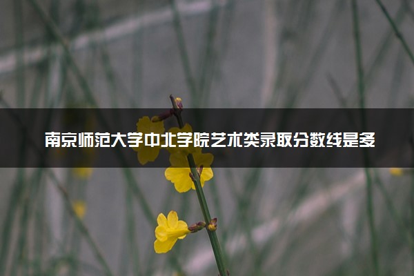 南京师范大学中北学院艺术类录取分数线是多少 各省分数整理