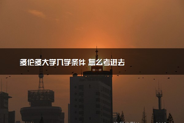 多伦多大学入学条件 怎么考进去