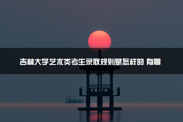 吉林大学艺术类考生录取规则是怎样的 有哪些要求