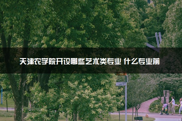 天津农学院开设哪些艺术类专业 什么专业前景好