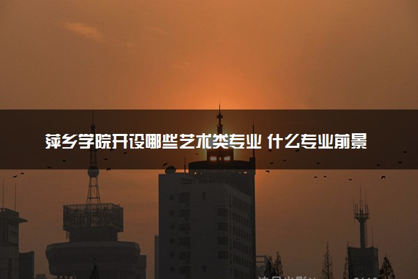 萍乡学院开设哪些艺术类专业 什么专业前景好