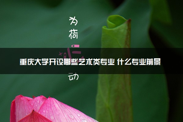 重庆大学开设哪些艺术类专业 什么专业前景好