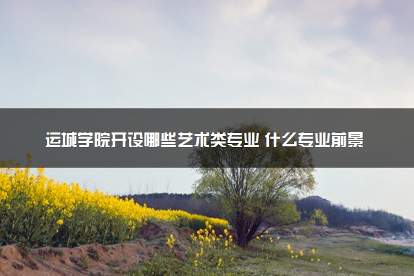 运城学院开设哪些艺术类专业 什么专业前景好