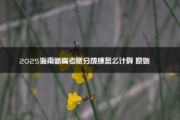2025海南新高考赋分成绩怎么计算 原始成绩与赋分对照表