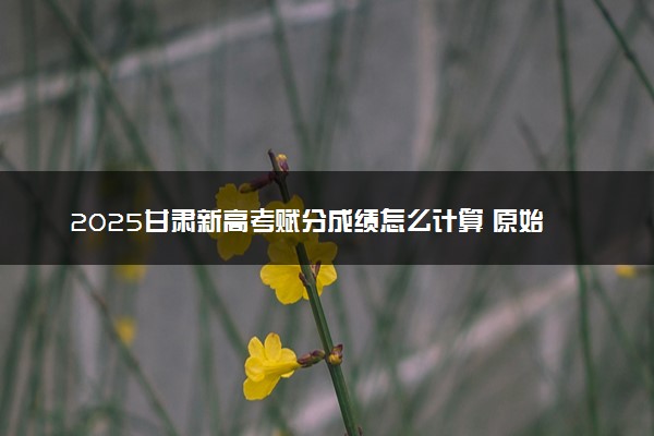 2025甘肃新高考赋分成绩怎么计算 原始成绩与赋分对照表
