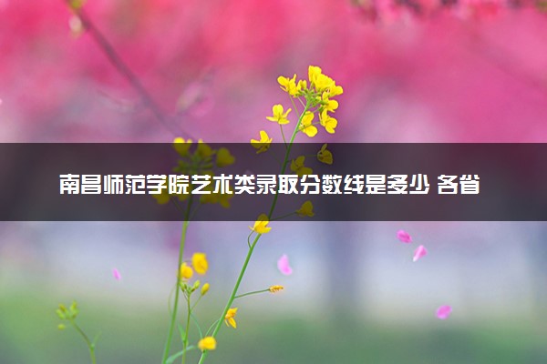 南昌师范学院艺术类录取分数线是多少 各省分数整理
