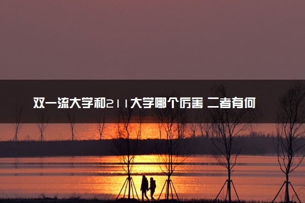 双一流大学和211大学哪个厉害 二者有何不同