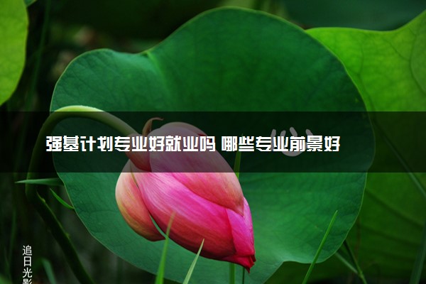 强基计划专业好就业吗 哪些专业前景好