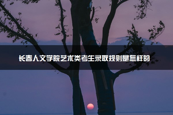 长春人文学院艺术类考生录取规则是怎样的 有哪些要求