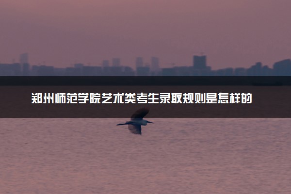 郑州师范学院艺术类考生录取规则是怎样的 有哪些要求