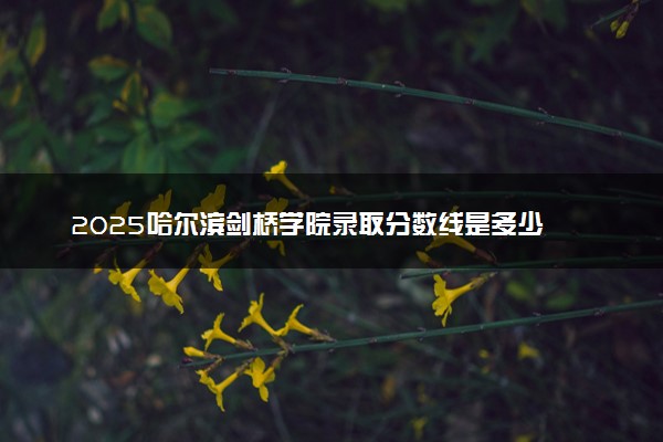 2025哈尔滨剑桥学院录取分数线是多少 各省最低分数线汇总