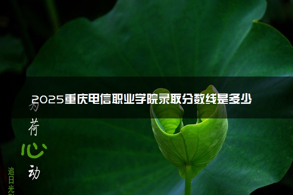 2025重庆电信职业学院录取分数线是多少 各省最低分数线汇总