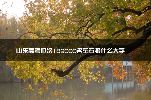 山东高考位次189000名左右报什么大学好（2025年参考）