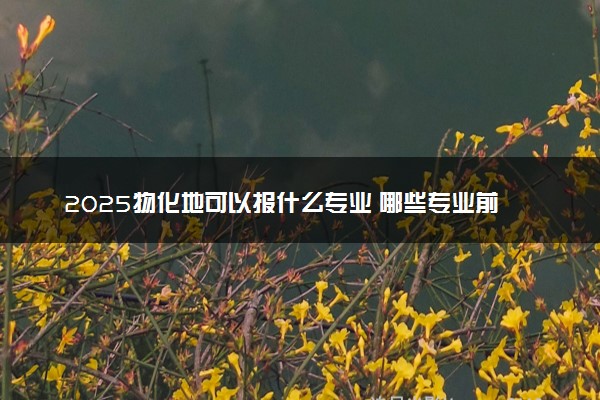 2025物化地可以报什么专业 哪些专业前景好