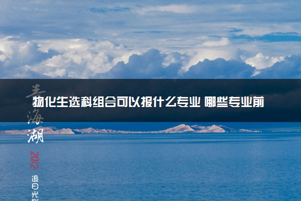 物化生选科组合可以报什么专业 哪些专业前景好