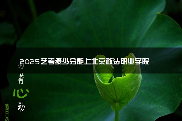2025艺考多少分能上北京政法职业学院 最低分数线是多少