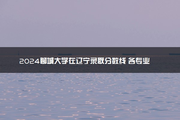 2024聊城大学在辽宁录取分数线 各专业分数及位次