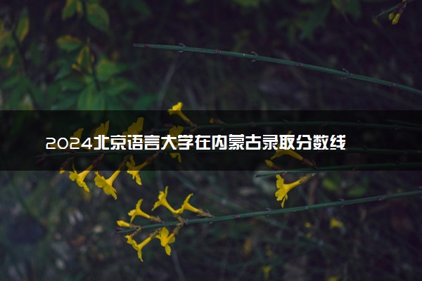 2024北京语言大学在内蒙古录取分数线 各专业分数及位次