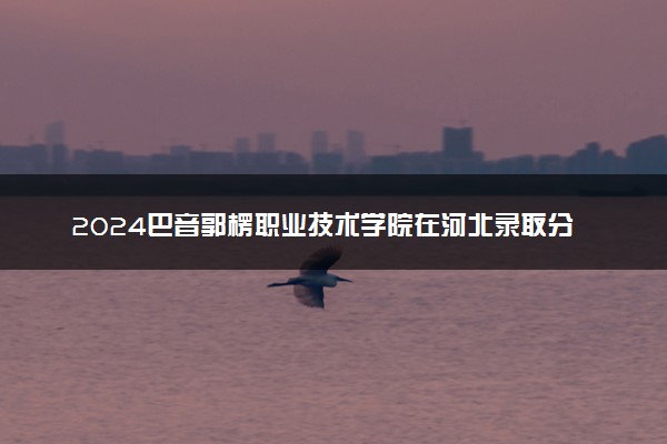 2024巴音郭楞职业技术学院在河北录取分数线 各专业分数及位次