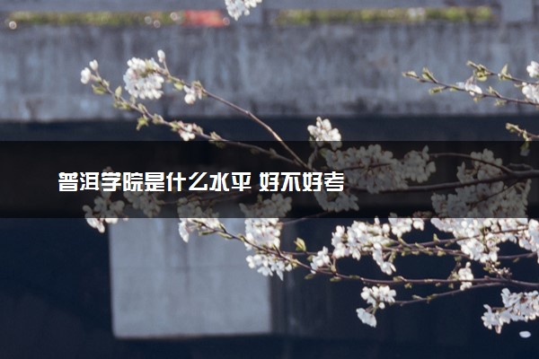 普洱学院是什么水平 好不好考