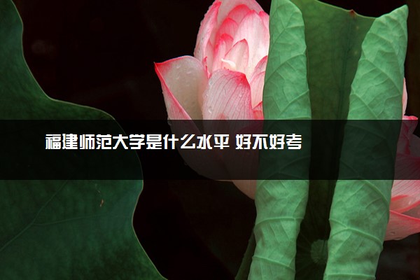 福建师范大学是什么水平 好不好考