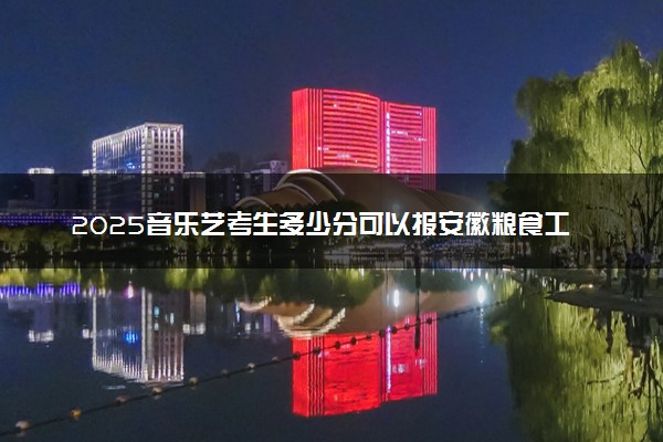 2025音乐艺考生多少分可以报安徽粮食工程职业学院