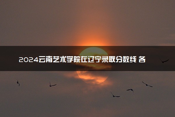 2024云南艺术学院在辽宁录取分数线 各专业分数及位次