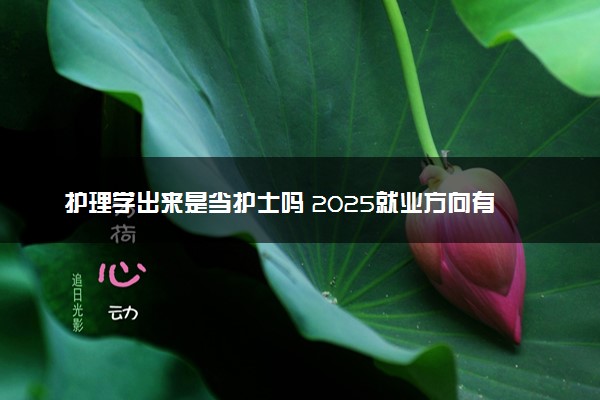 护理学出来是当护士吗 2025就业方向有哪些