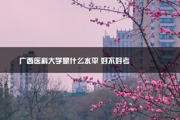 广西医科大学是什么水平 好不好考