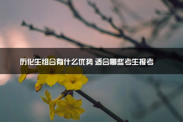 历化生组合有什么优势 适合哪些考生报考