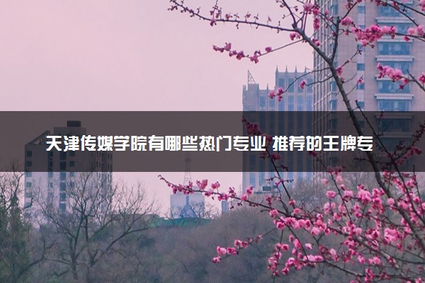 天津传媒学院有哪些热门专业 推荐的王牌专业