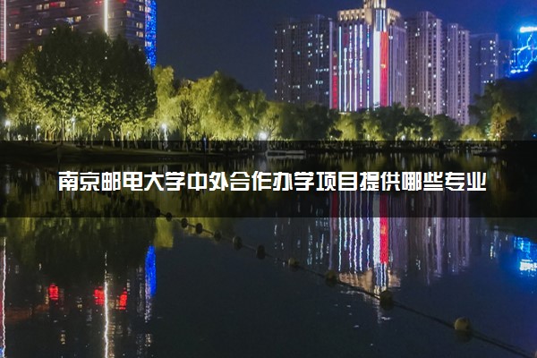 南京邮电大学中外合作办学项目提供哪些专业 读完有用吗