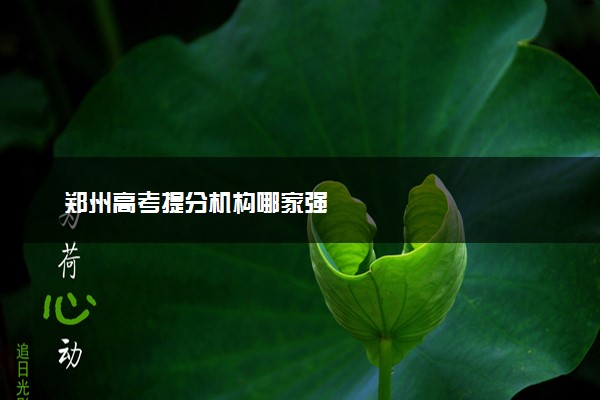 郑州高考提分机构哪家强