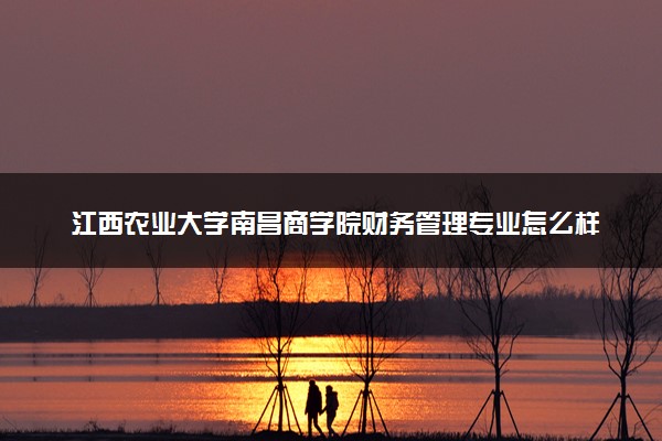 江西农业大学南昌商学院财务管理专业怎么样 录取分数线多少