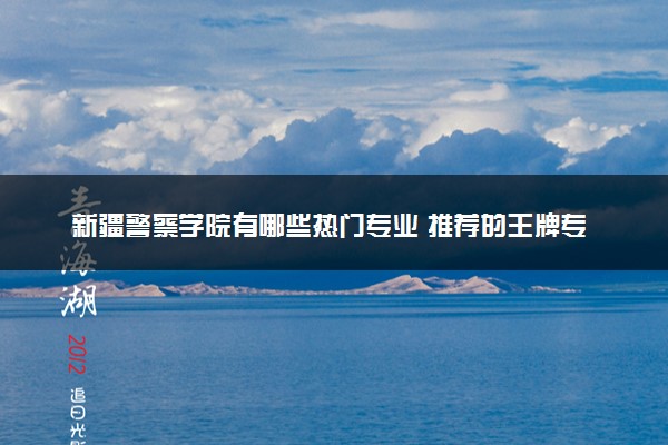 新疆警察学院有哪些热门专业 推荐的王牌专业