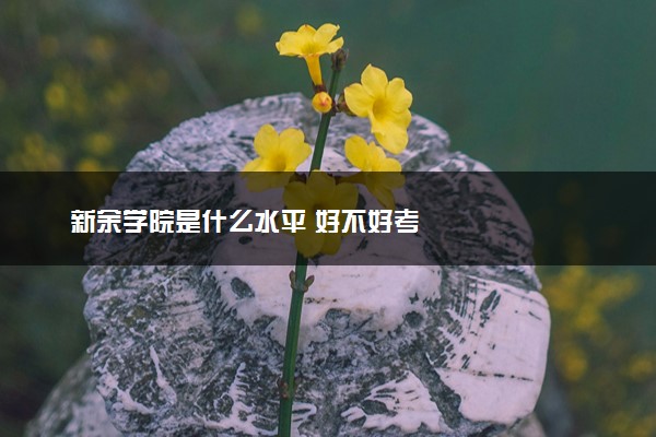 新余学院是什么水平 好不好考