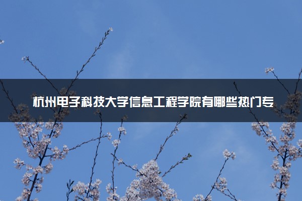 杭州电子科技大学信息工程学院有哪些热门专业 推荐的王牌专业