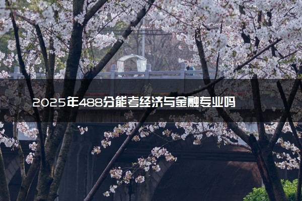 2025年488分能考经济与金融专业吗 488分经济与金融专业大学推荐