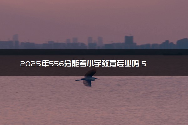 2025年556分能考小学教育专业吗 556分小学教育专业大学推荐