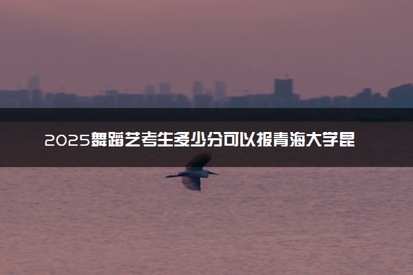 2025舞蹈艺考生多少分可以报青海大学昆仑学院