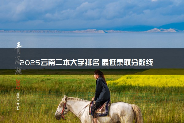 2025云南二本大学排名 最低录取分数线是多少