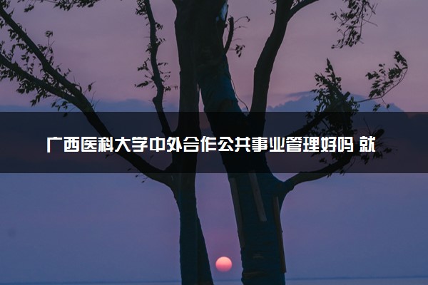 广西医科大学中外合作公共事业管理好吗 就业前景分析
