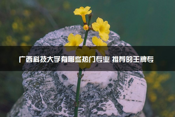广西科技大学有哪些热门专业 推荐的王牌专业