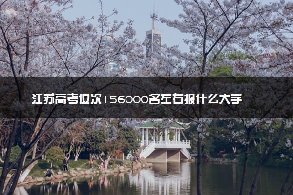 江苏高考位次156000名左右报什么大学好（2025年参考）