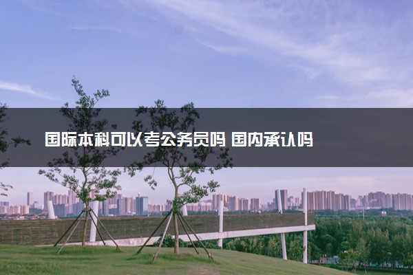 国际本科可以考公务员吗 国内承认吗